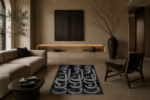 Calligraphy Black Carpet M(7) - Image 3