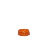 Handmade Ceramic Pet Dish Off Orange