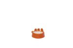 Handmade Ceramic Pet Dish Orange Abstract Jungle Troll - Image 3
