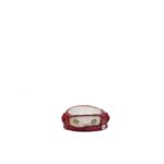 Handmade Ceramic Pet Dish Red Abstract Doll