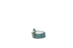 Handmade Ceramic Pet Dish Teal Blue Funny Genie - Image 2