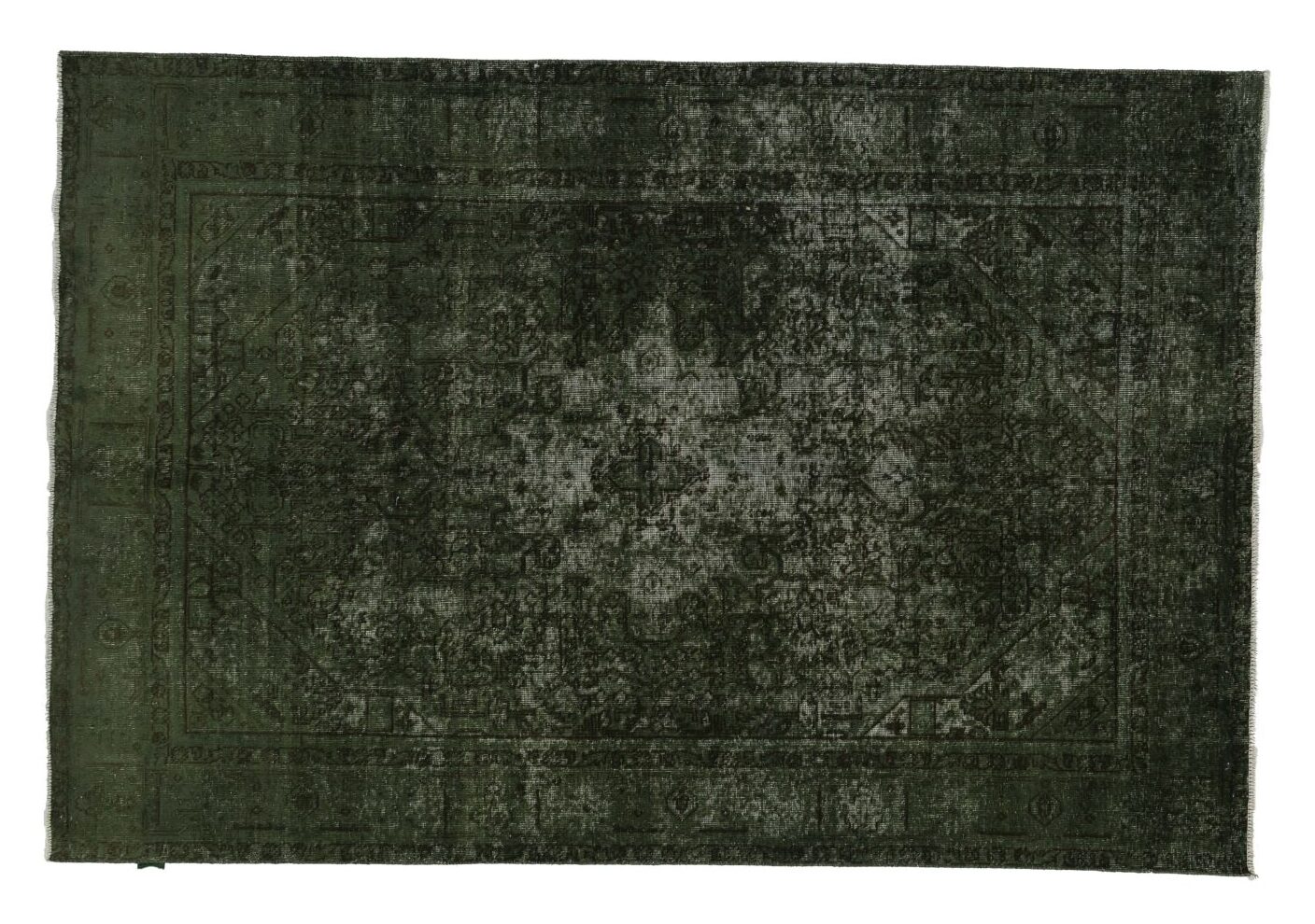 Mono color Green Rug (381) Mono color Red Rug (381) - Image 1
