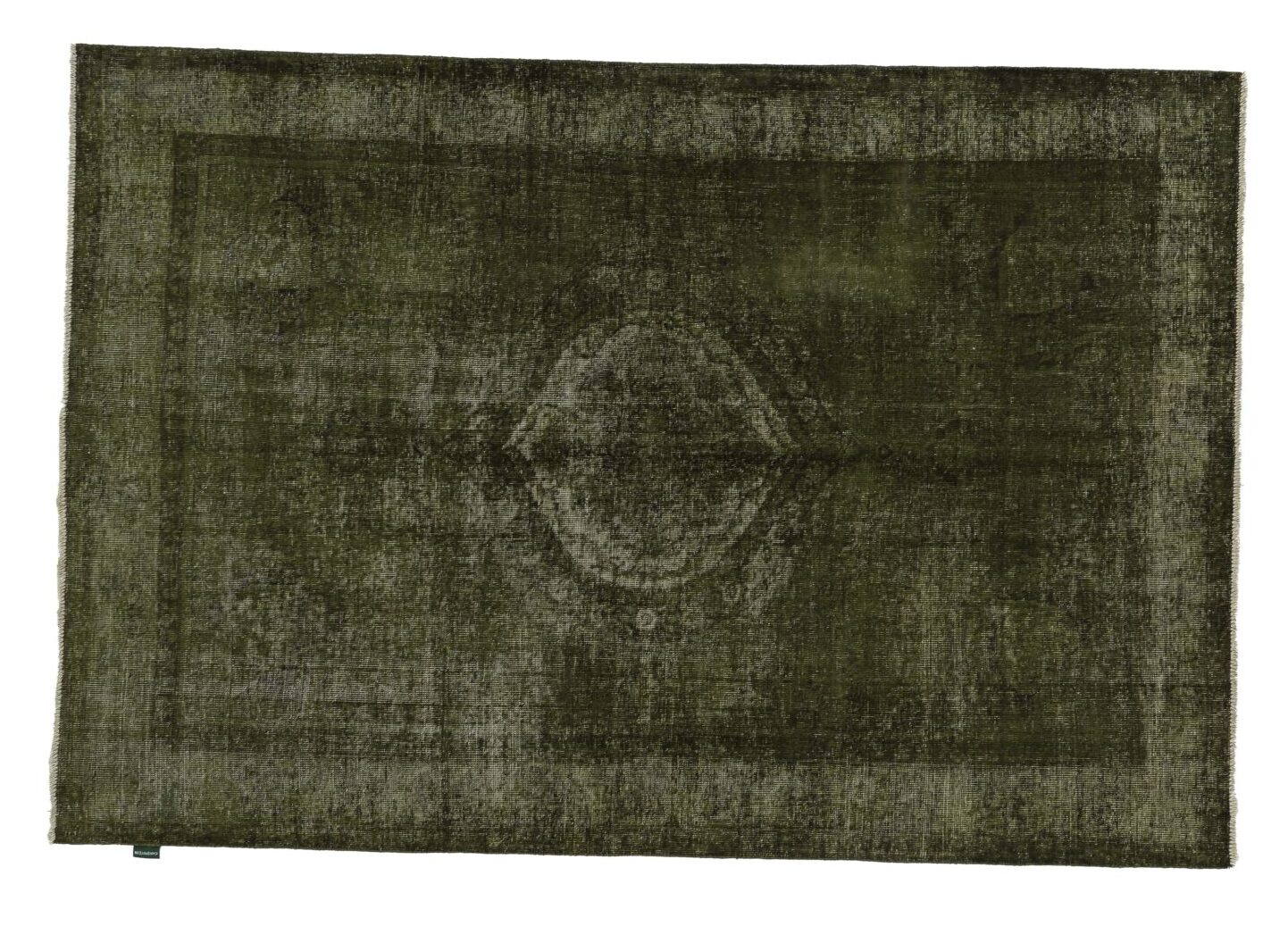 Mono-color-Green-Rug-(417) Mono color Green Rug (417) - Image 1