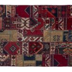 Patchwork rug P(213)